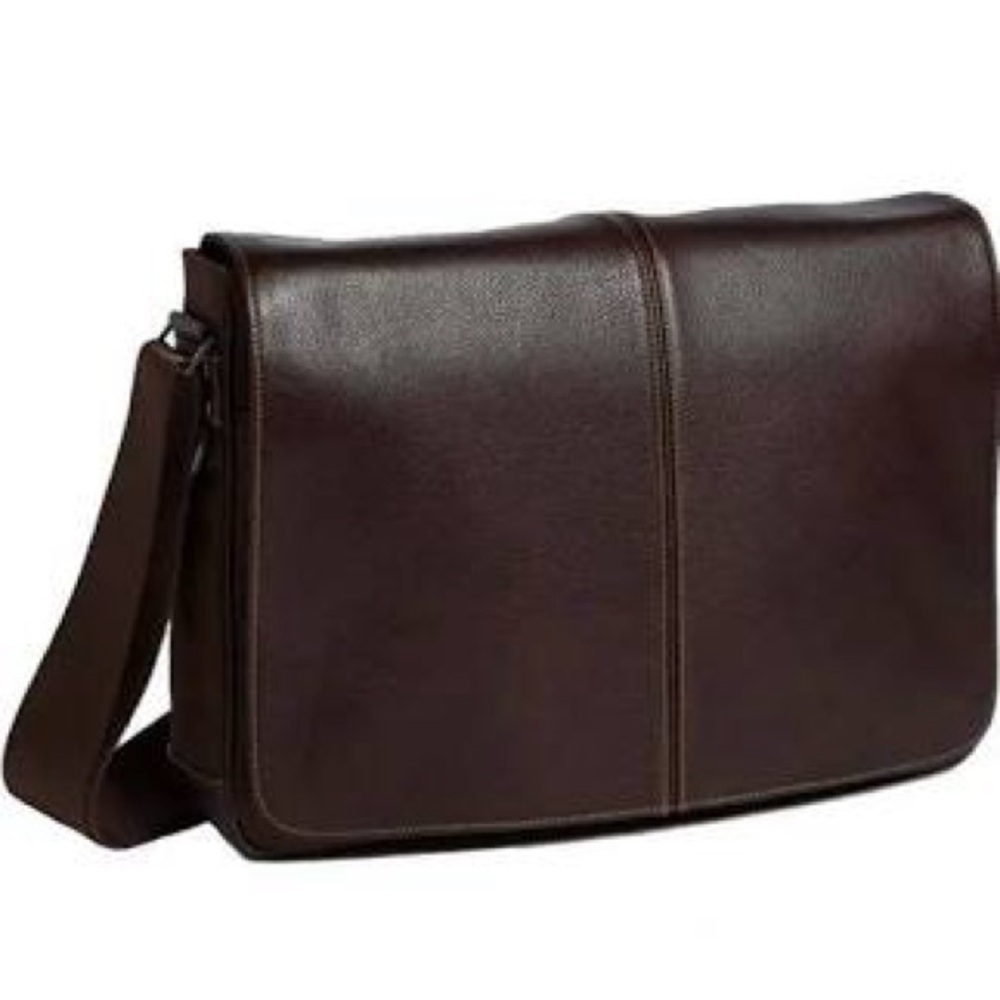 Boconi Tyler Tumbled Slim Mailbag Messenger bag